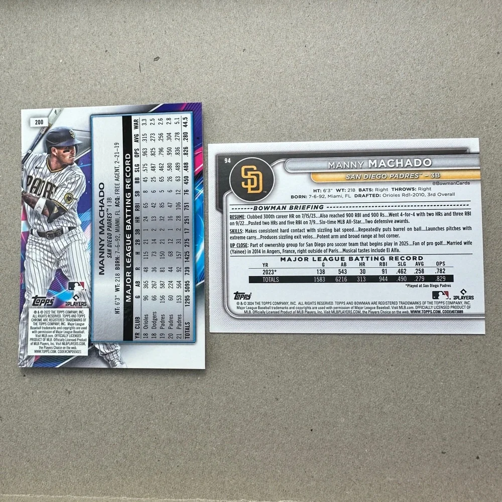 Manny Machado Rookie card in lot of 11 (Orioles, Padres) - Picture 11 of 15